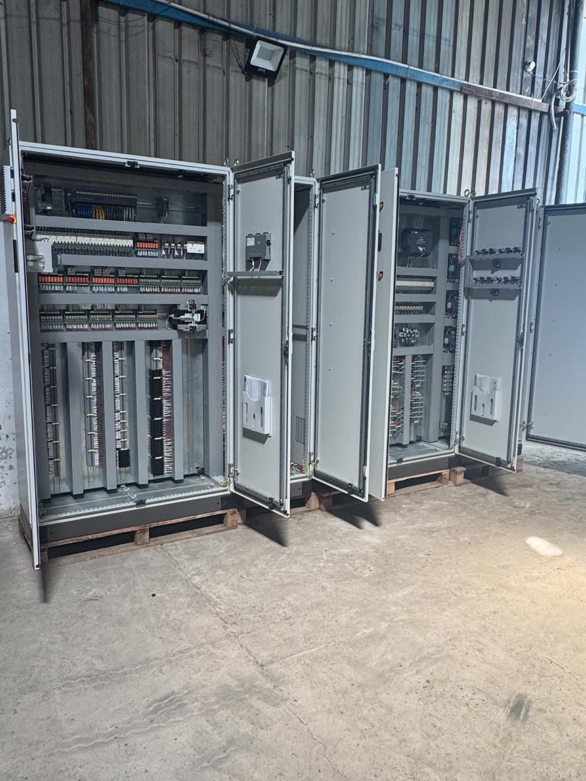 PLC and marshalling panels — internal wiring